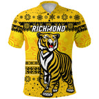 custom-personalised-richmond-tigers-polo-shirt-christmas-simple-style-yellow