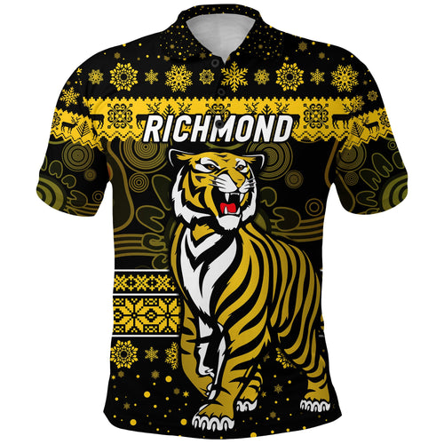 custom-personalised-richmond-tigers-polo-shirt-christmas-simple-style