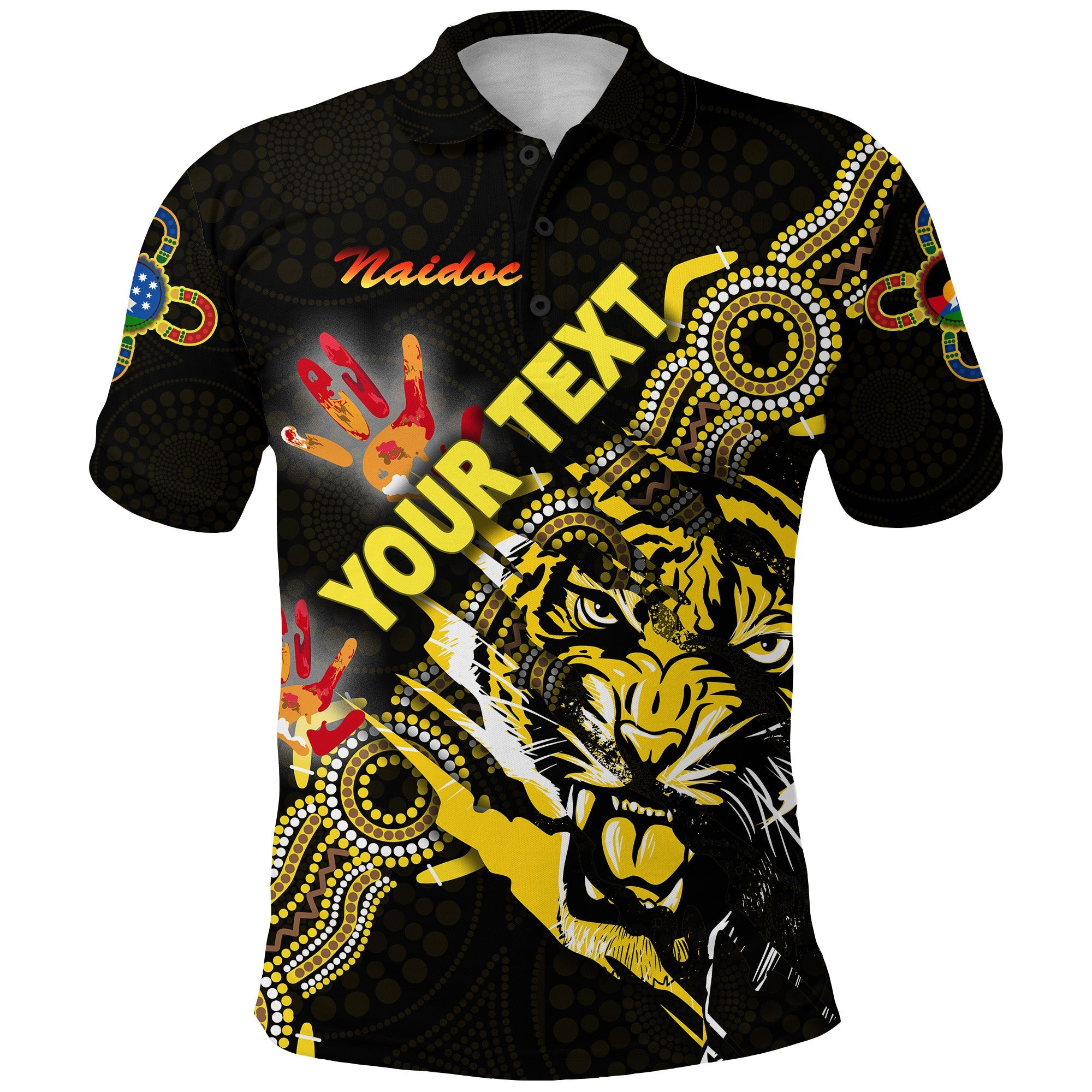 custom-personalised-richmond-tigers-polo-shirt-naidoc-heal-country-heal-our-nation-powerful