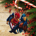 Christmas Ornament- Rooster Rugby NO.2