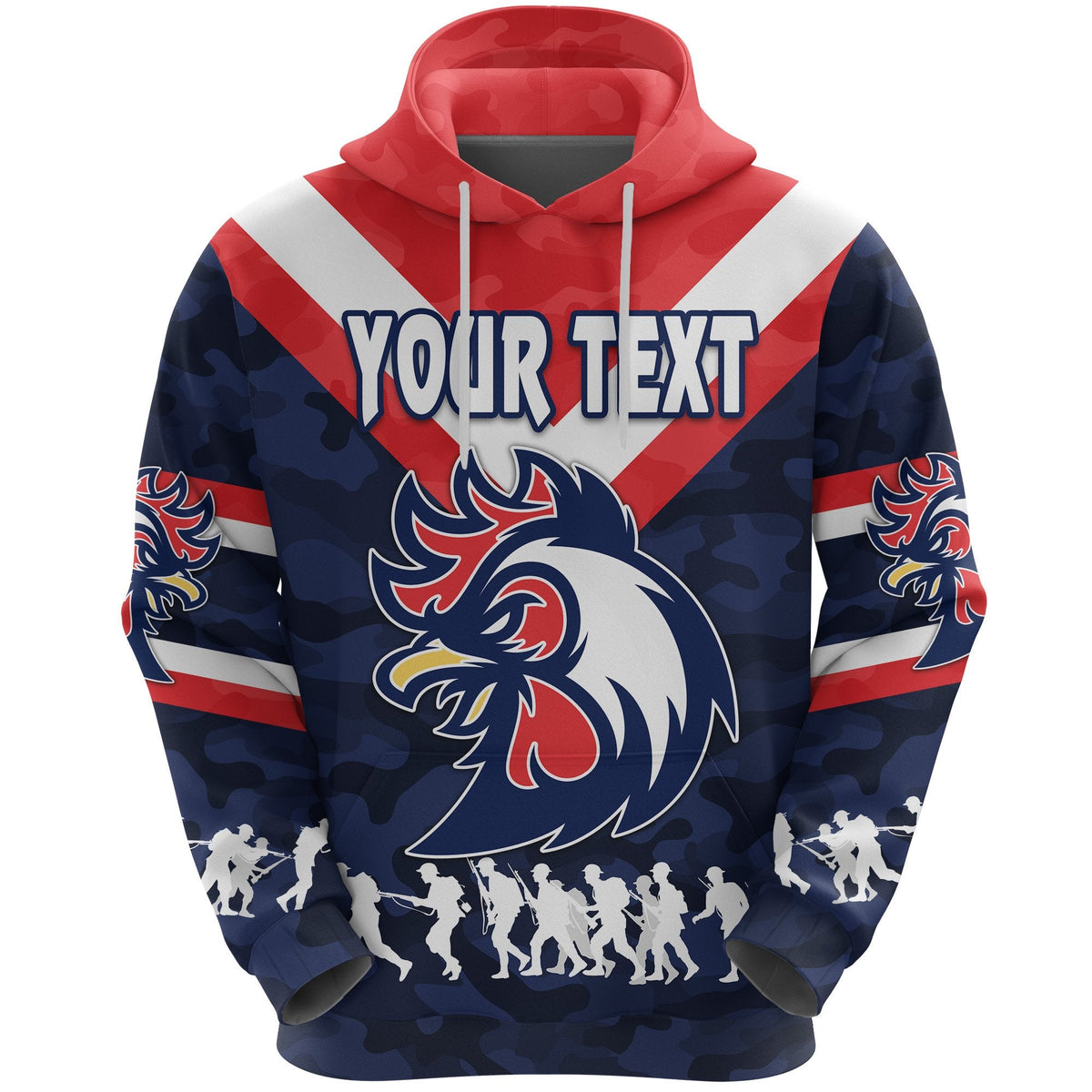 custom-personalised-sydney-hoodie-roosters-anzac-style