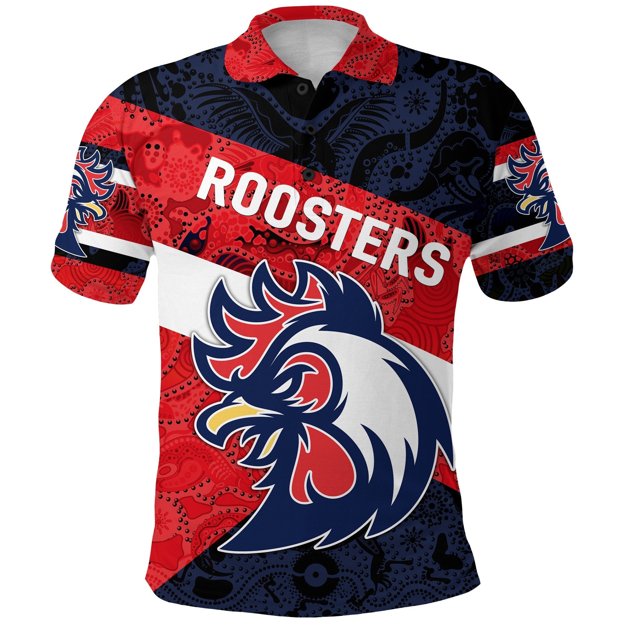 custom-personalised-ti-tree-roosters-polo-shirt-2021-sporty-indigenous