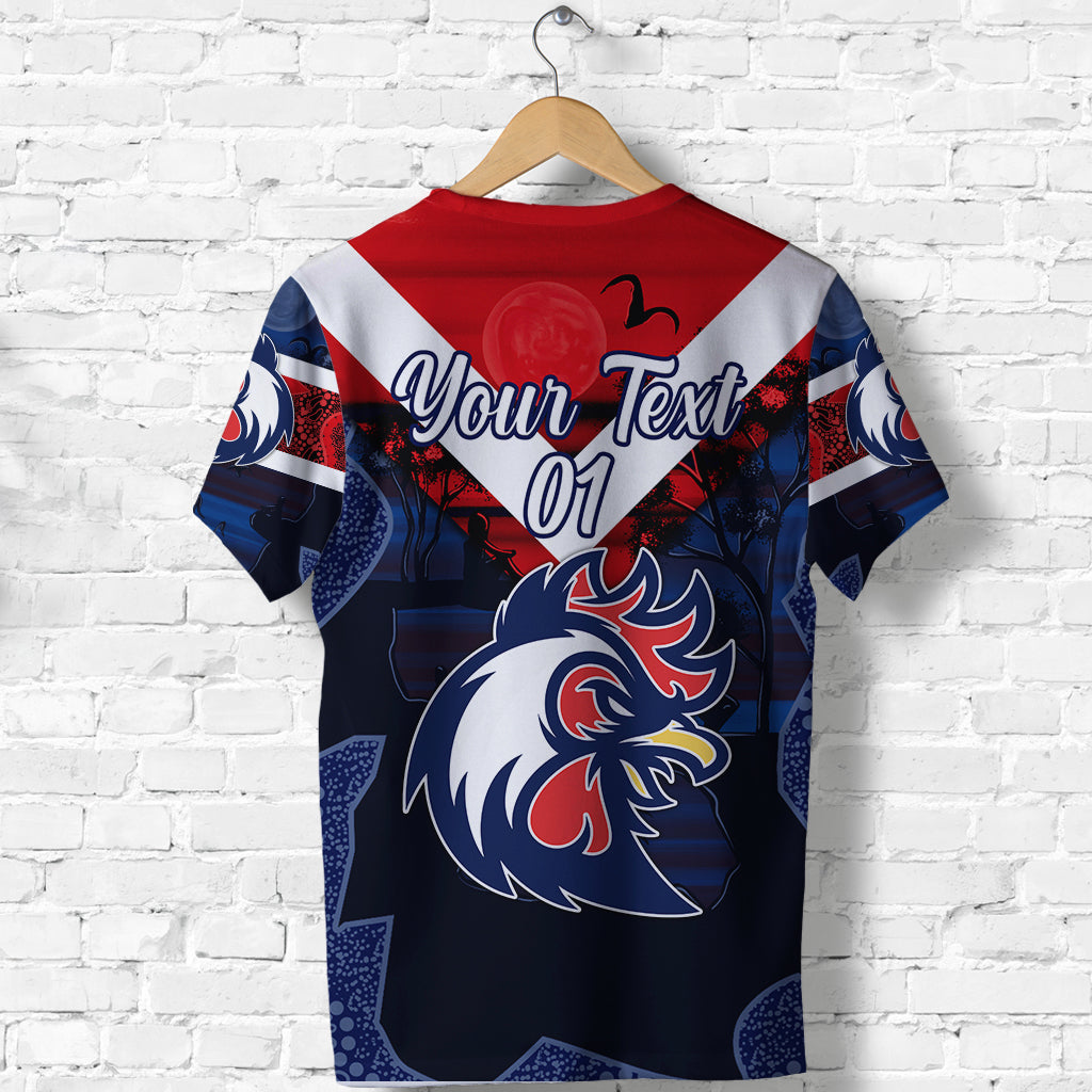 custom-personalised-ti-tree-roosters-t-shirt-2021-indigenous-vibes-blue-custom-text-and-number