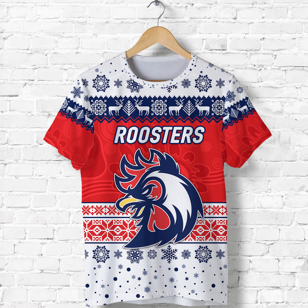 sydney-roosters-t-shirt-christmas-simple-style-white