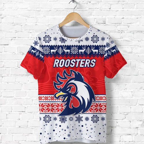 sydney-roosters-t-shirt-christmas-simple-style-white