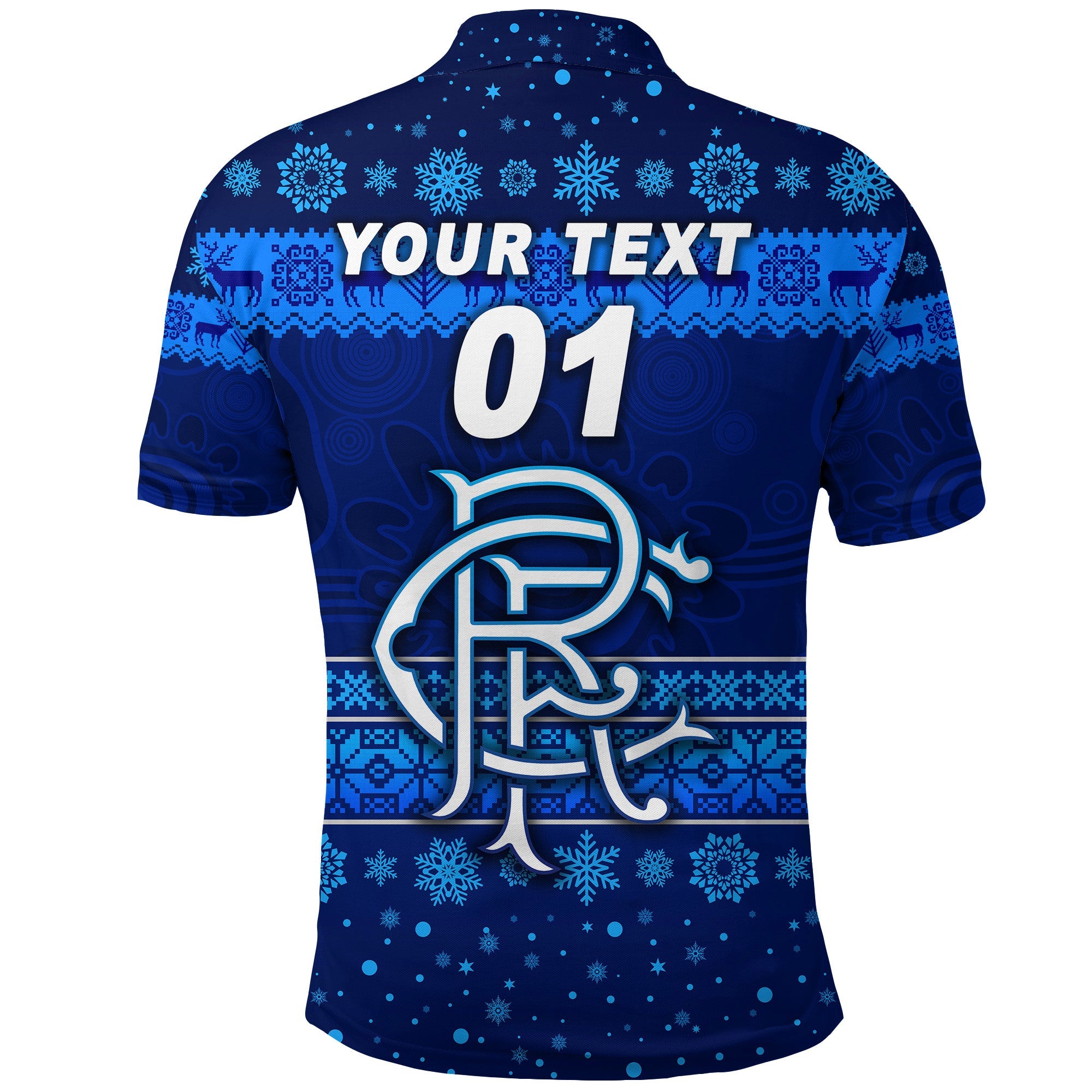 custom-personalised-rovers-football-club-polo-shirt-christmas-simple-style