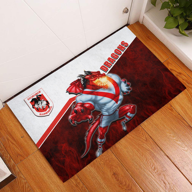 nrl-door-mat-dragons-fire-style
