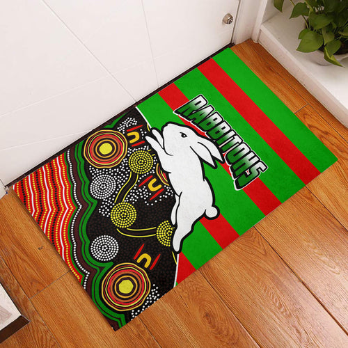 rabbitohs-rugby-door-mat-aboriginal-basic-style