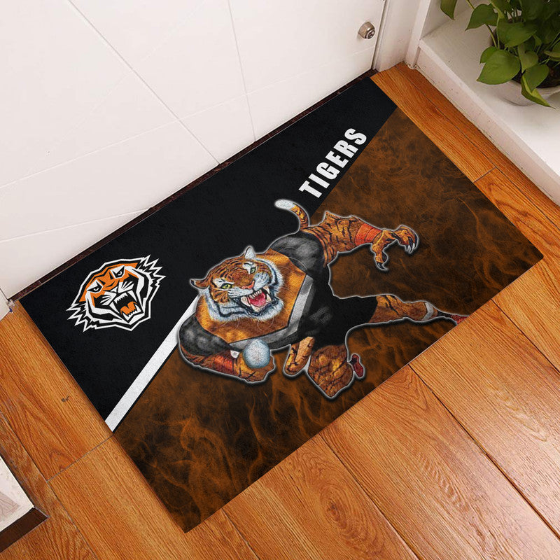 nrl-door-mat-tigers-fire-style
