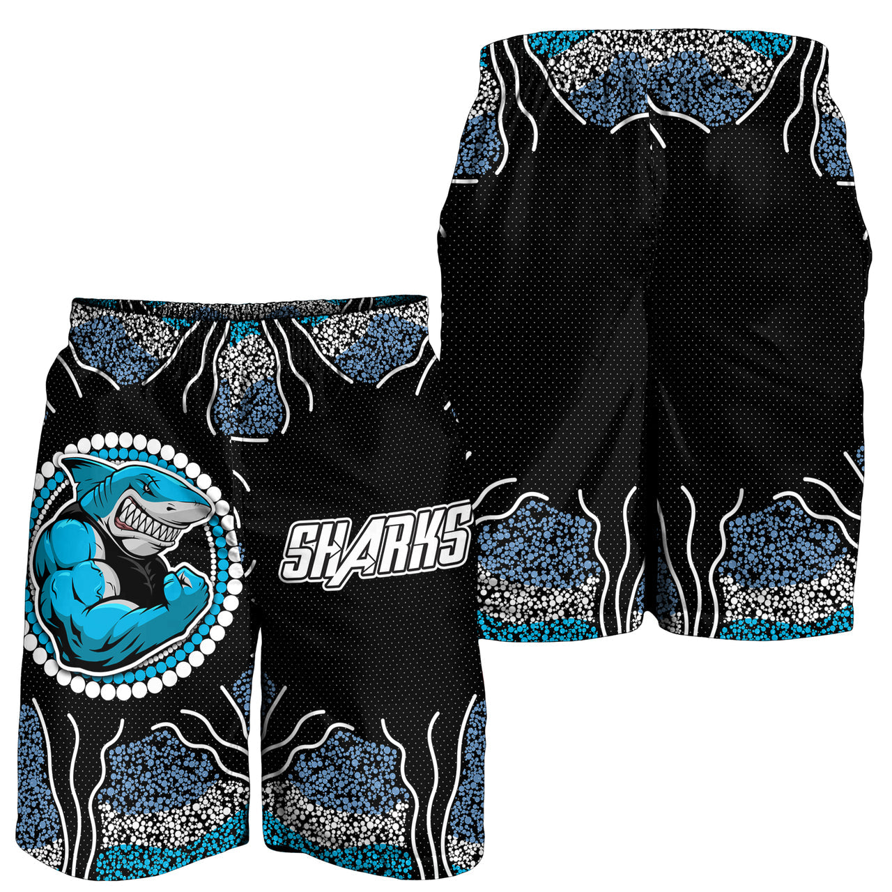 sharks-rugby-men-shorts-custom-cronulla-custom-sutherland-sharks-men-shorts