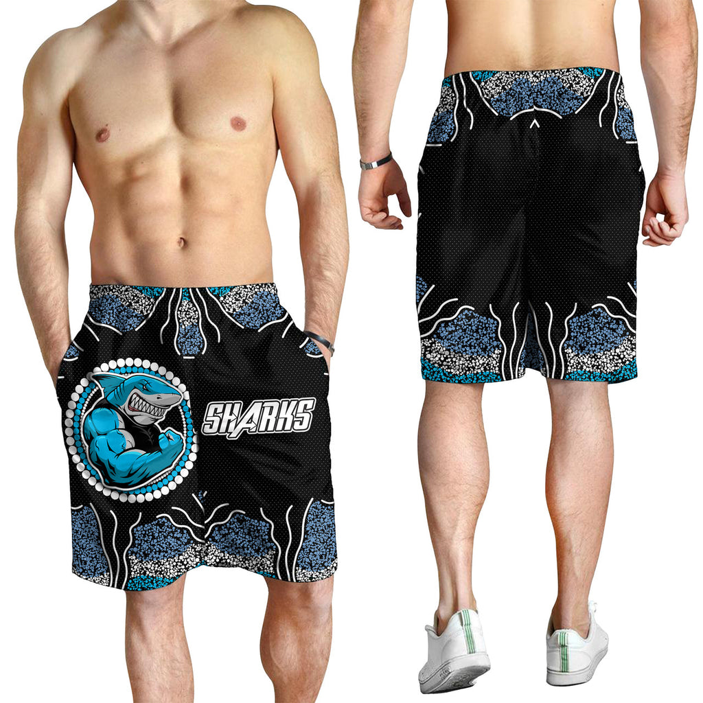 sharks-rugby-men-shorts-custom-cronulla-custom-sutherland-sharks-men-shorts