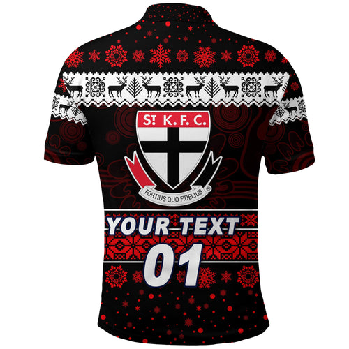 custom-personalised-st-kilda-saints-polo-shirt-christmas-simple-style