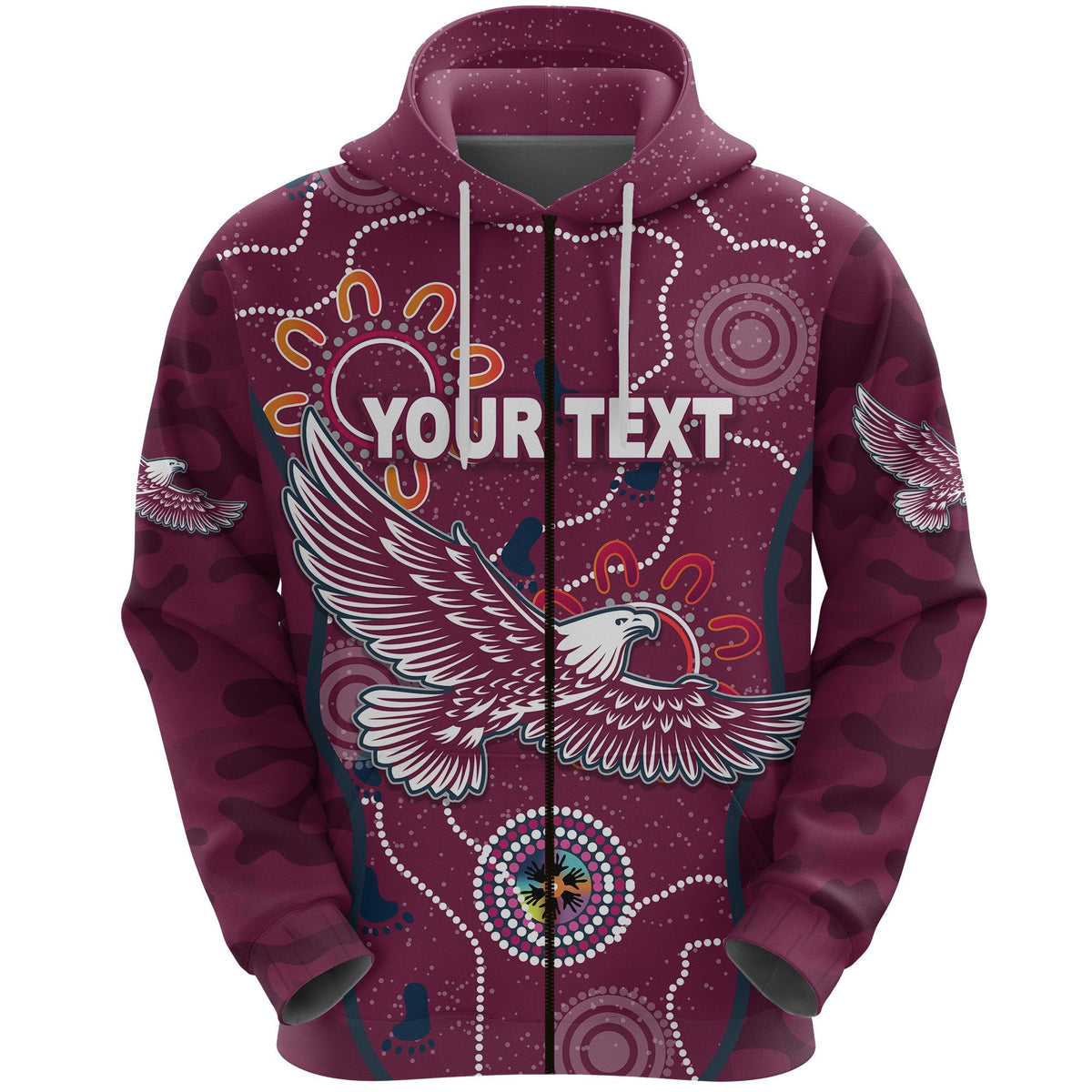 custom-personalised-manly-warringah-zip-hoodie-sea-eagles-anzac-day-camouflage-indigenous