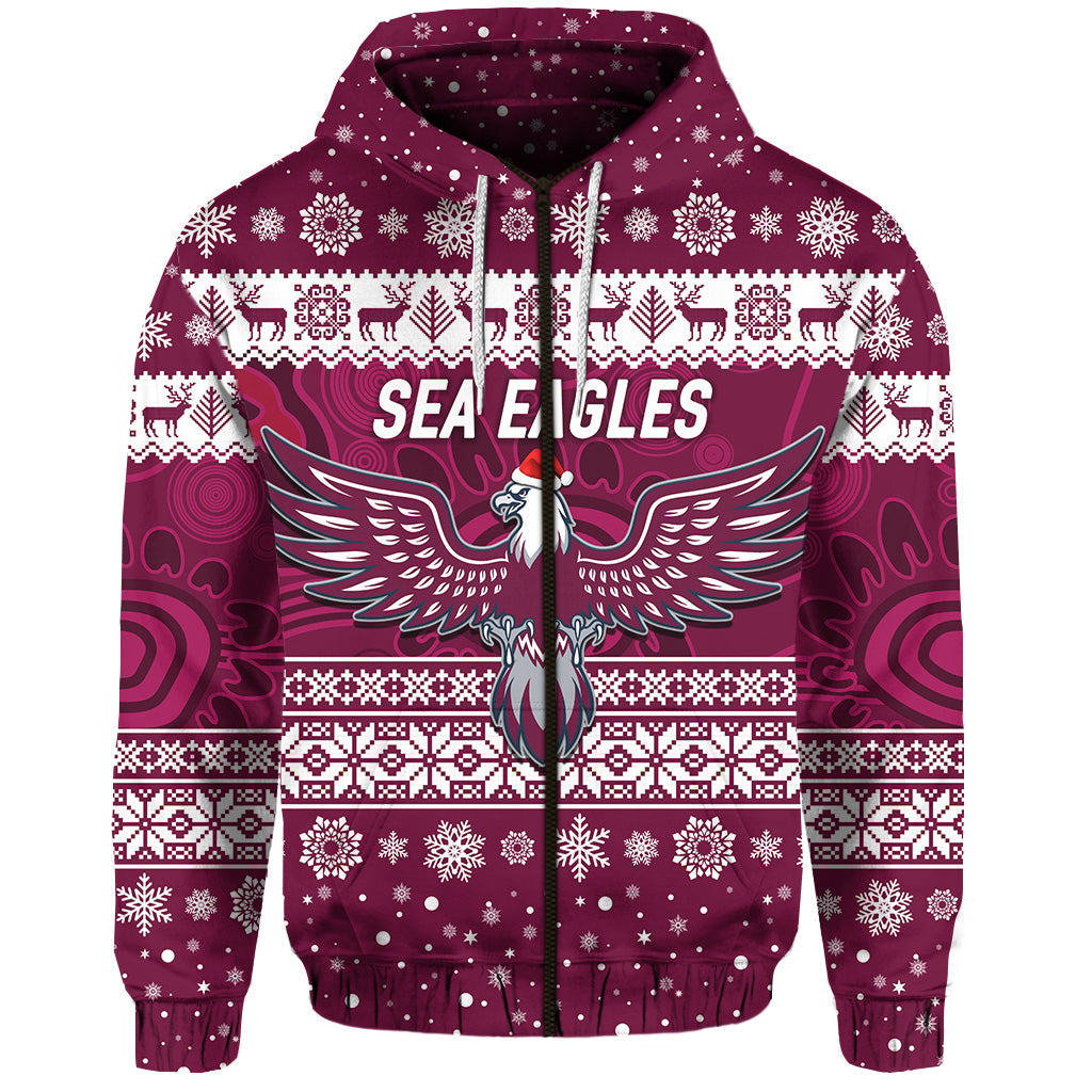 custom-personalised-manly-warringah-sea-eagles-zip-hoodie-christmas-simple-style-lt8