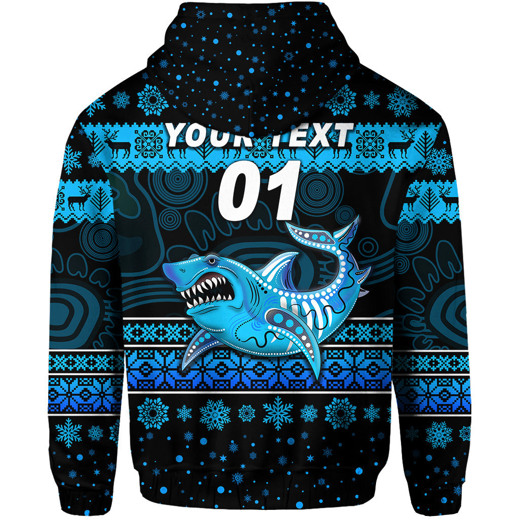 custom-personalised-cronulla-sutherland-sharks-hoodie-christmas-simple-style-black