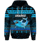 custom-personalised-cronulla-sutherland-sharks-hoodie-christmas-simple-style-black