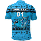 custom-personalised-cronulla-sutherland-sharks-polo-shirt-christmas-simple-style-blue
