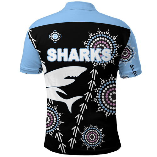 cronulla-polo-shirt-sharks-simple-indigenous-black