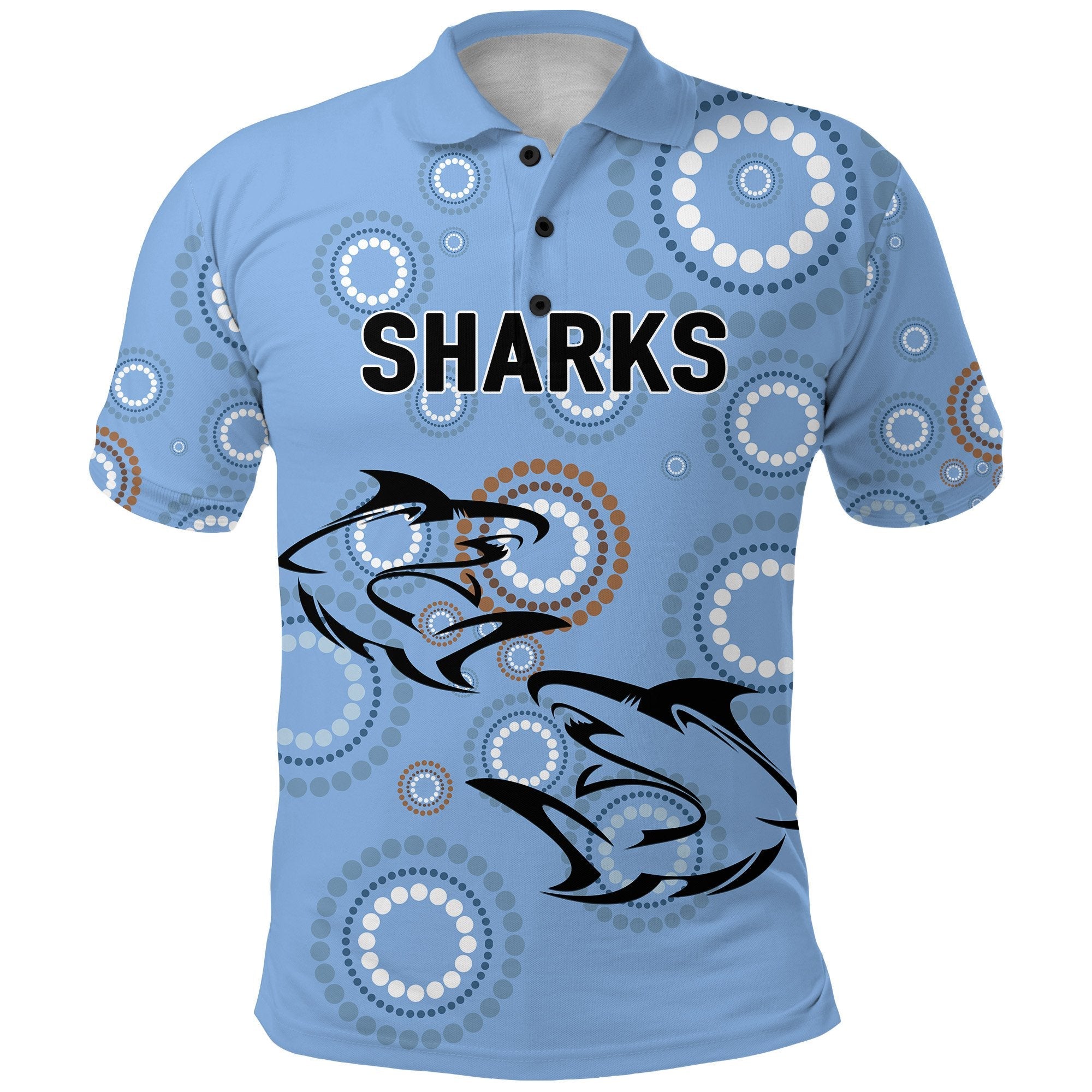 cronulla-polo-shirt-sharks-unique-indigenous
