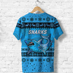 cronulla-sutherland-sharks-t-shirt-christmas-simple-style-blue