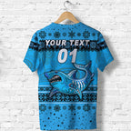 custom-personalised-cronulla-sutherland-sharks-t-shirt-christmas-simple-style-blue