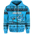cronulla-sutherland-sharks-zip-hoodie-christmas-simple-style-blue