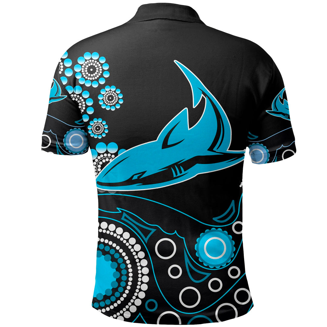 sharks-polo-shirt-aboriginal-simple
