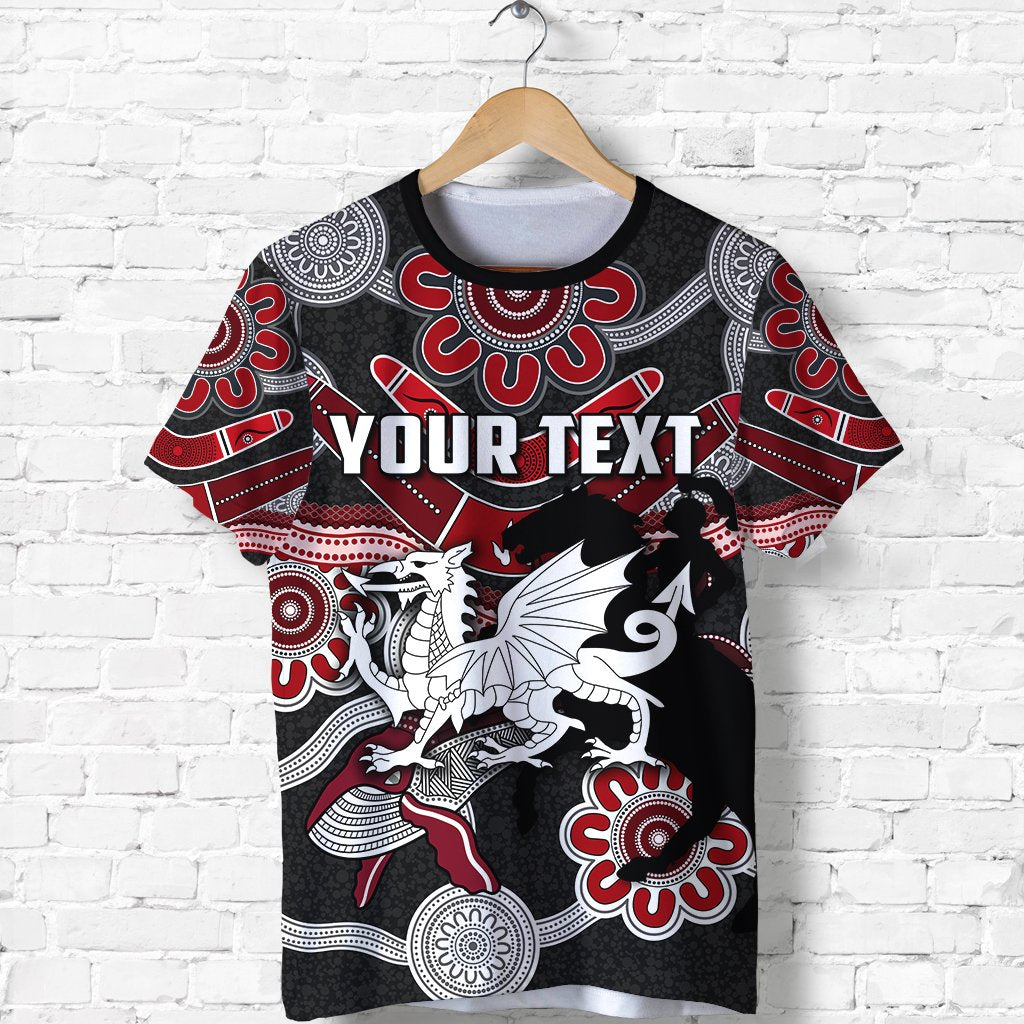 custom-personalised-dragons-t-shirt-st-george-indigenous-black