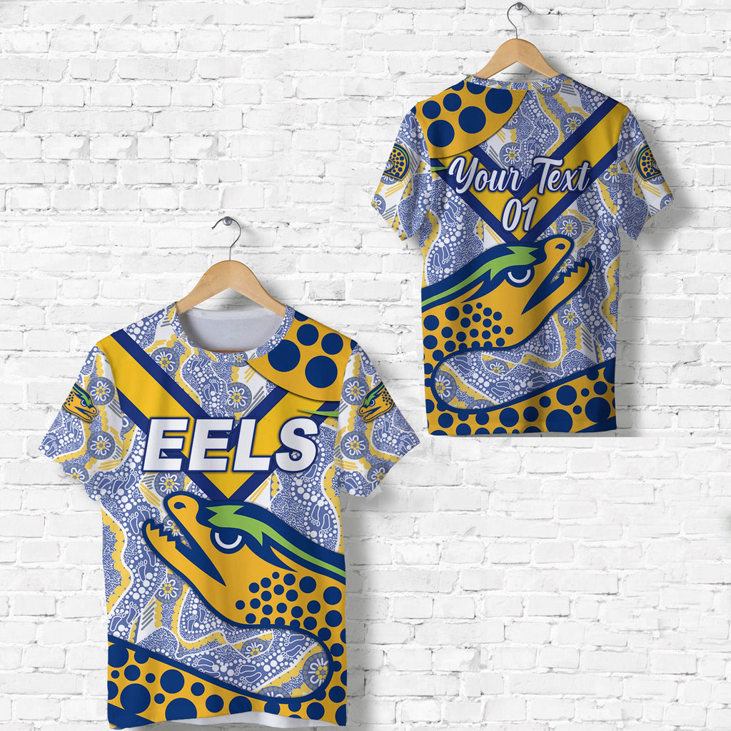 custom-personalised-parramatta-eels-t-shirt-2021-indigenous-simple-style-white-custom-text-and-number