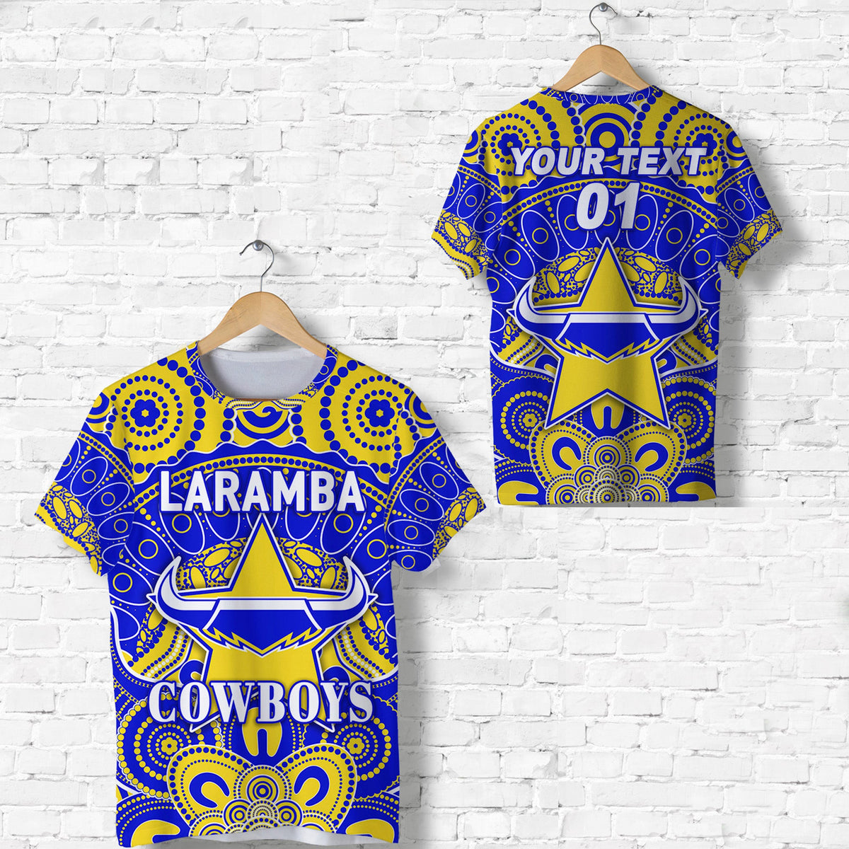 custom-personalised-laramba-cowboys-football-club-t-shirt-indigenous-style-custom-text-and-number