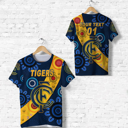 custom-personalised-claremont-football-club-t-shirt-tigers-indigenous-version-navy-custom-text-and-number