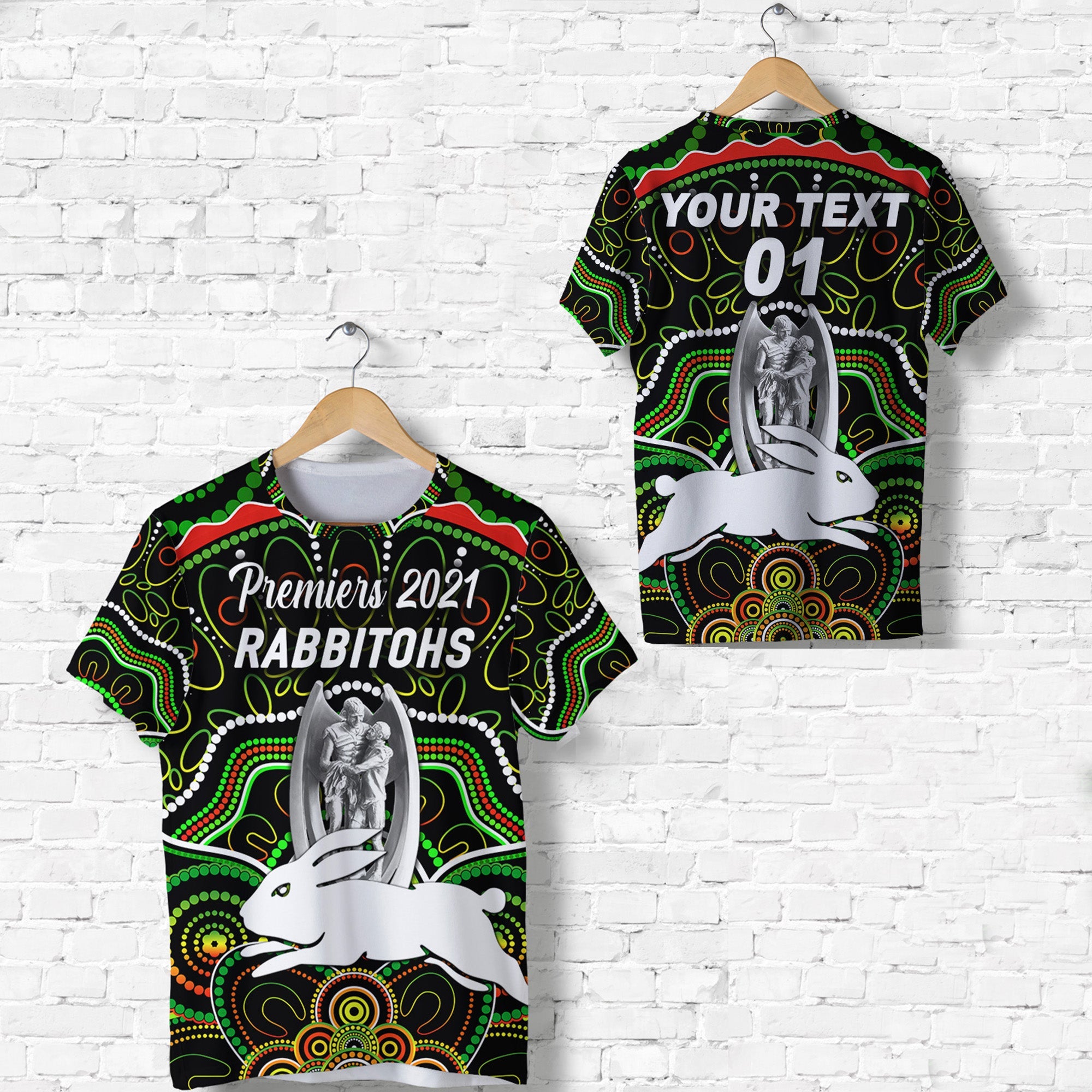 custom-personalised-south-sydney-rabbitohs-t-shirt-2021-indigenous-premiers-trophy-black-custom-text-and-number