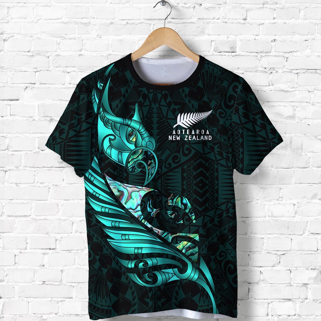 new-zealand-t-shirt-manaia-paua-fern-wing-turquoise