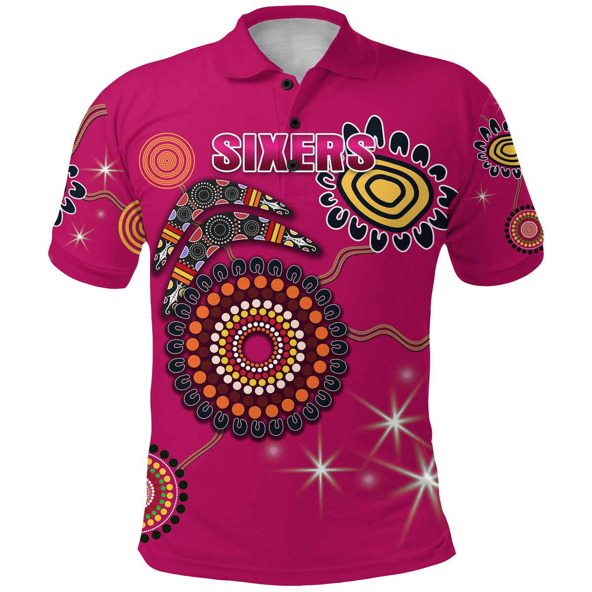 sydney-polo-shirt-sixers-indigenous-magenta