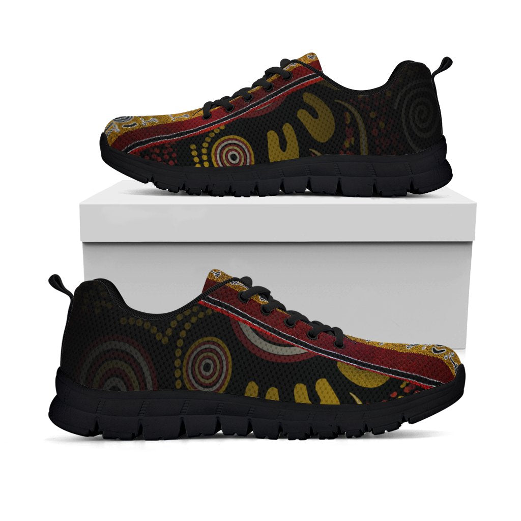 sneaker-aboriginal-dot-panting-art-stripe-lines