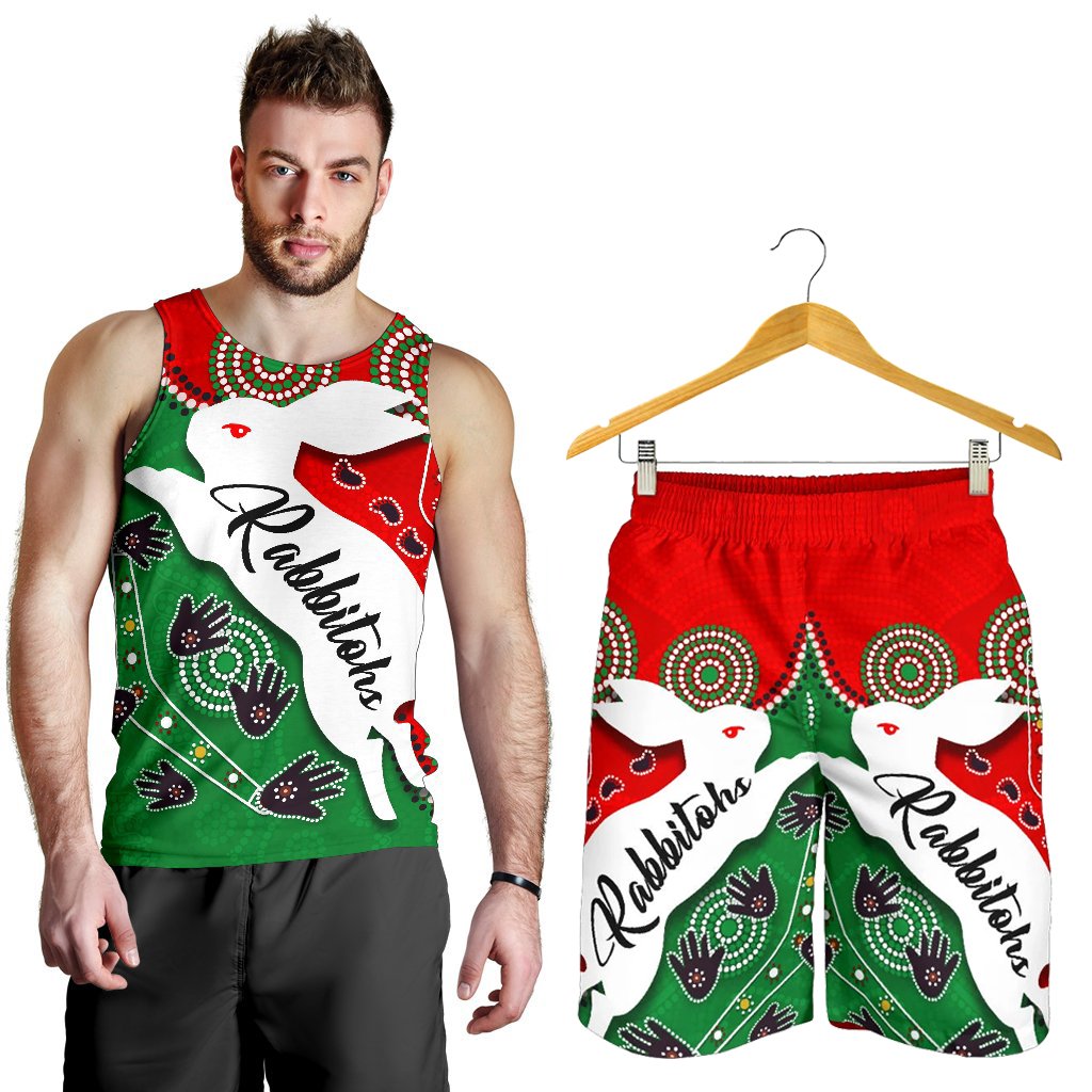 combo-men-tank-top-and-men-short-rabbitohs-forever-indigenous