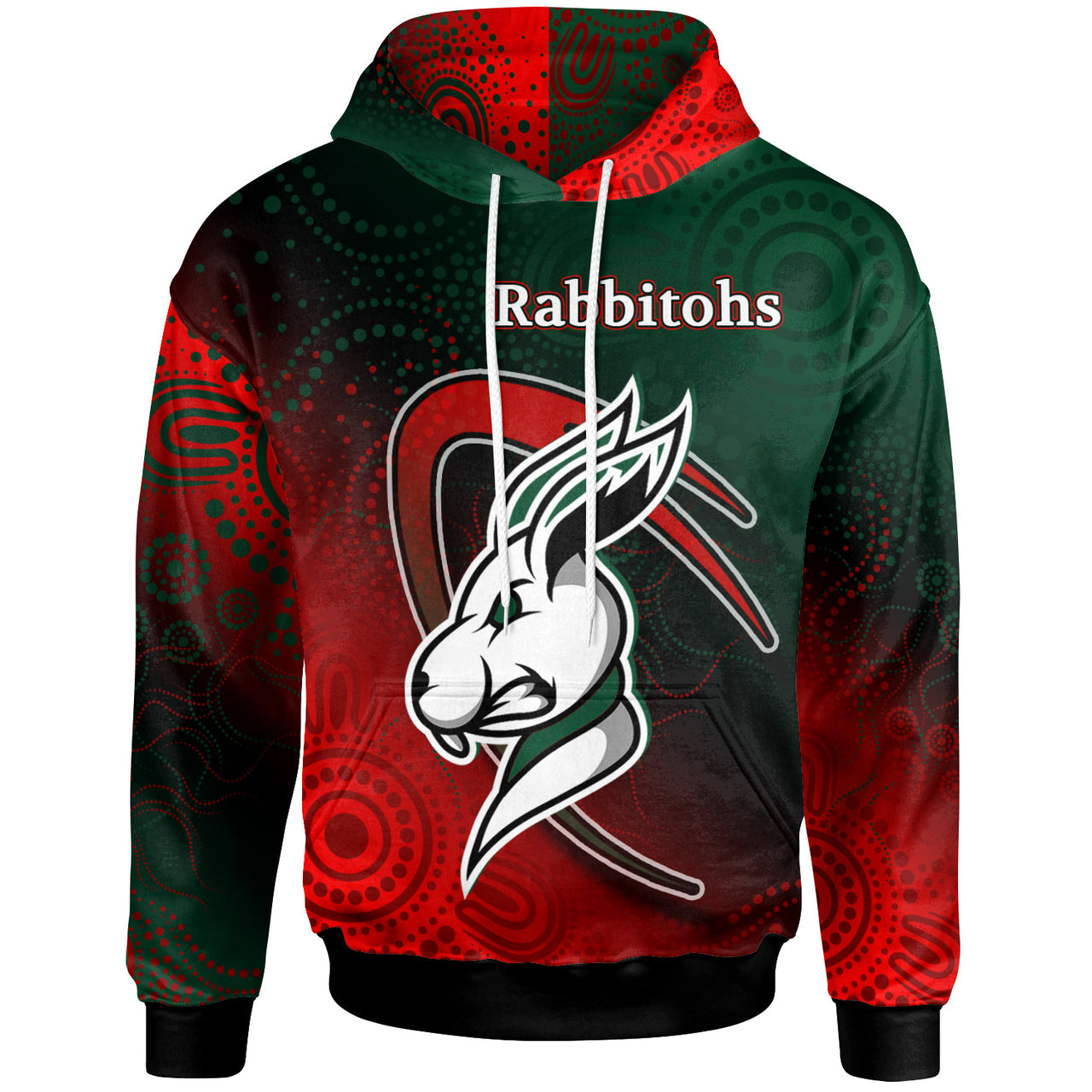 rabbitohs-rugby-hoodie-custom-rabbitohs-ball-hoodie