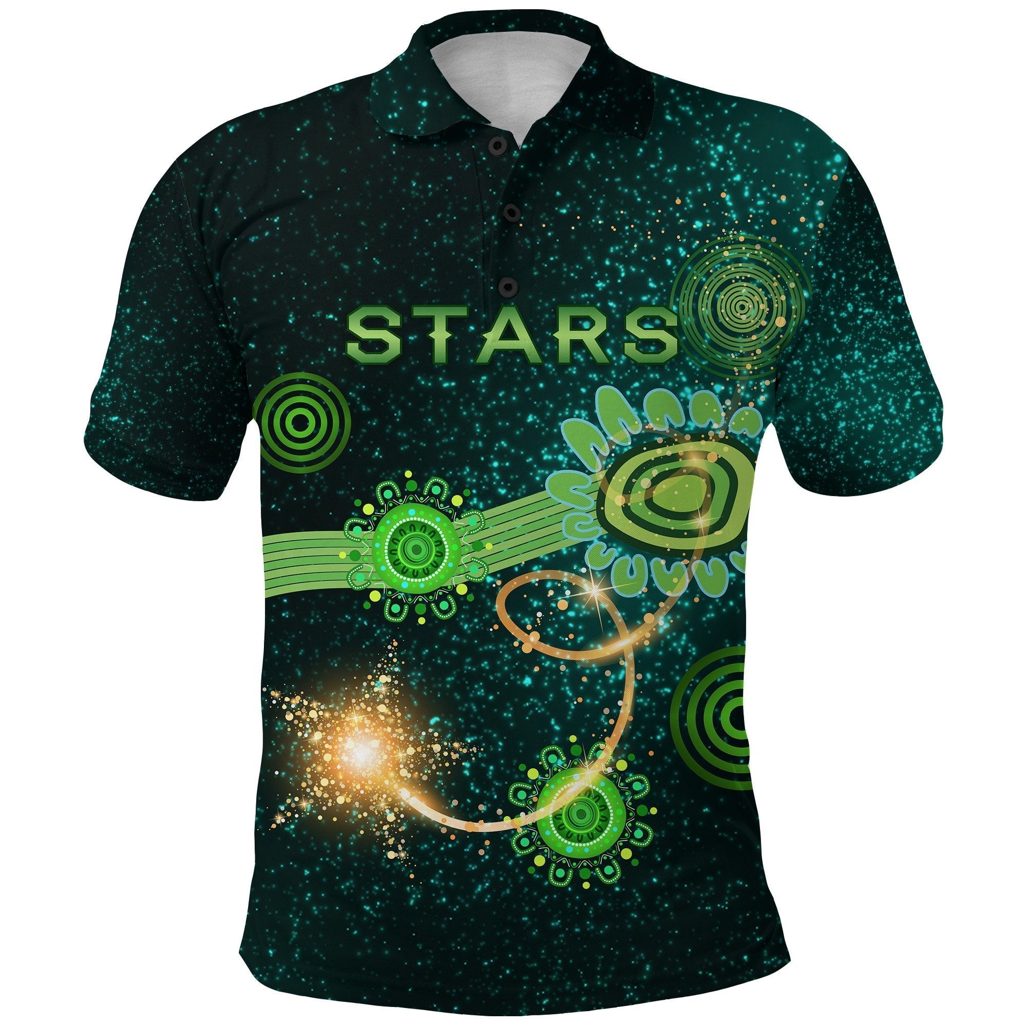 combo-polo-shirt-and-men-short-melbourne-galaxy-stars-indigenous