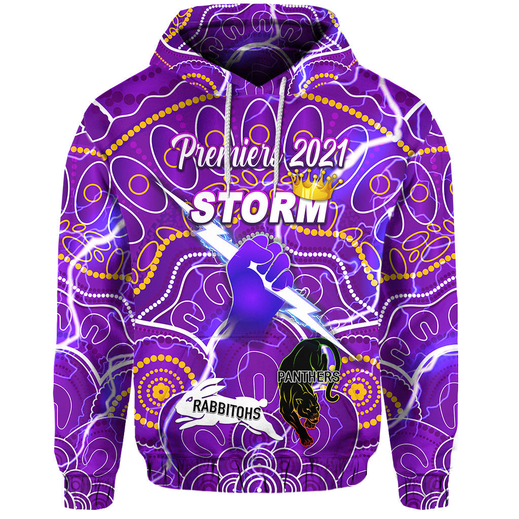 custom-personalised-melbourne-storm-hoodie-2021-indigenous-premiers-the-king-custom-text-and-number