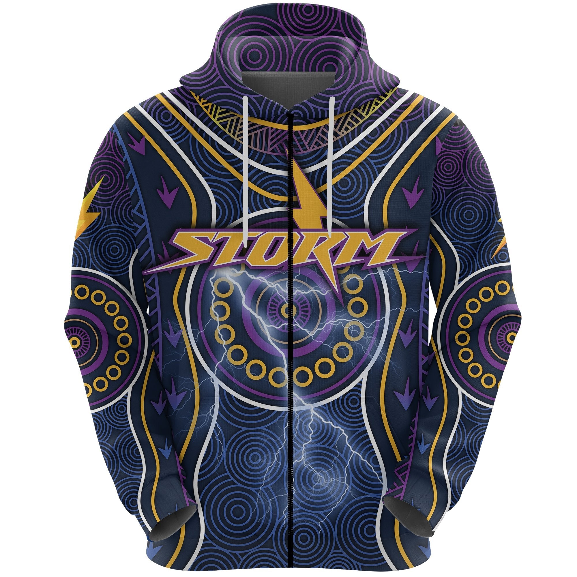 melbourne-zip-hoodie-lightning-storm-indigenous