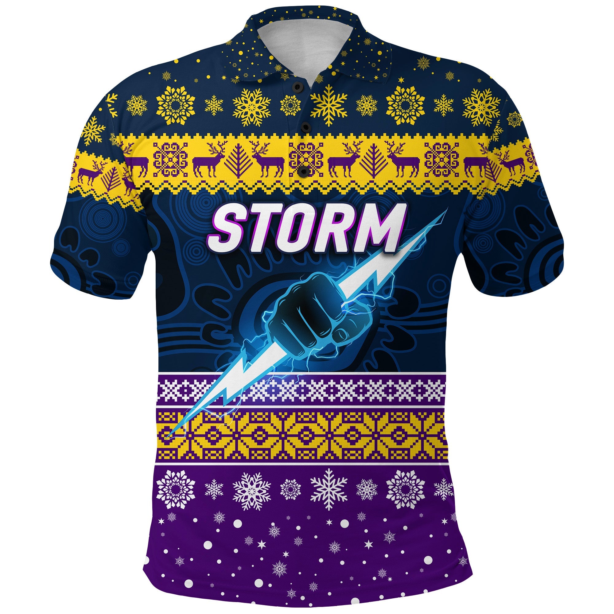 custom-personalised-melbourne-storm-polo-shirt-christmas-simple-style-navy