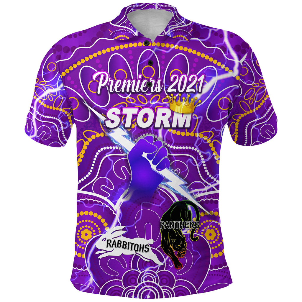 custom-personalised-melbourne-storm-polo-shirt-2021-indigenous-premiers-the-king-custom-text-and-number