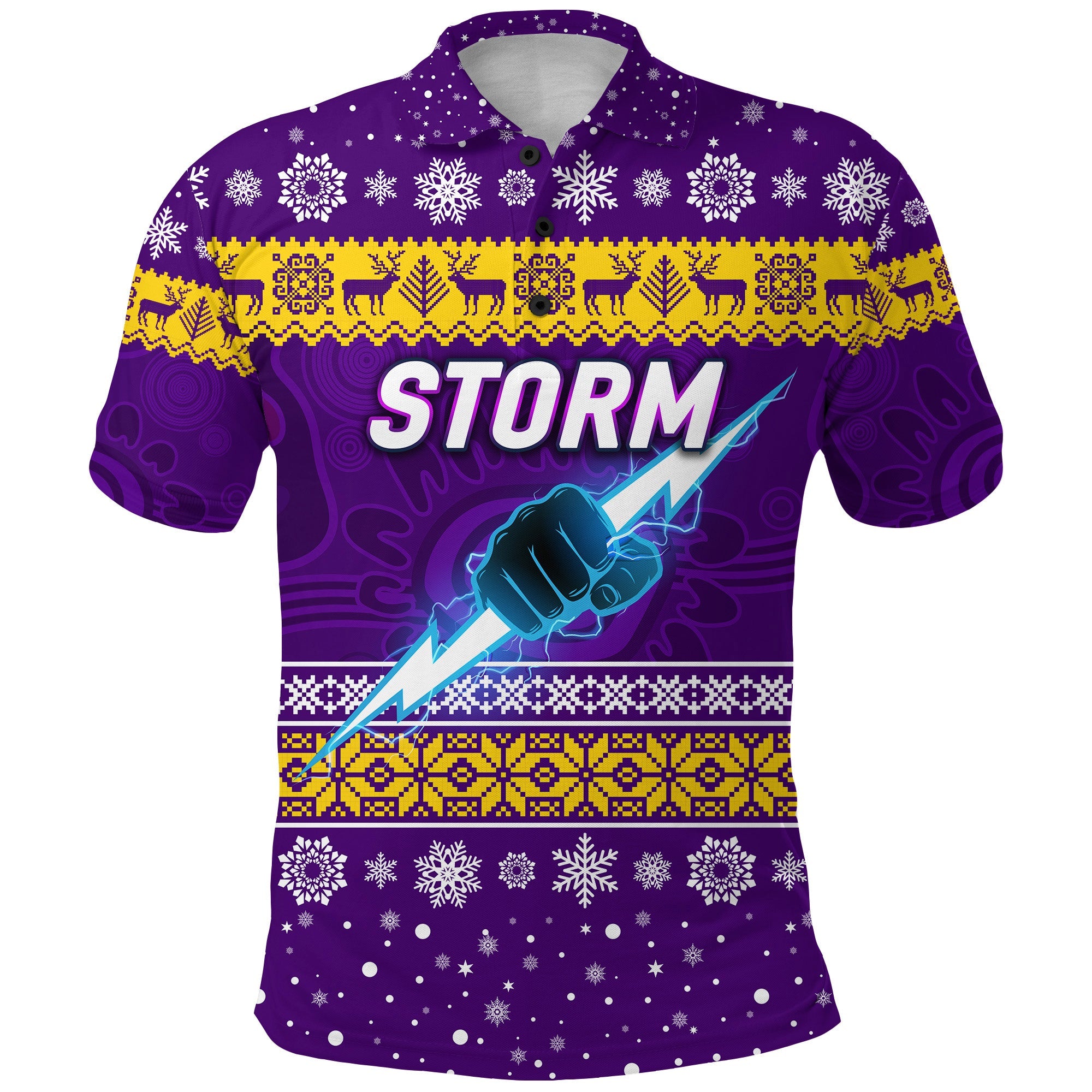 custom-personalised-melbourne-storm-polo-shirt-christmas-simple-style-purple