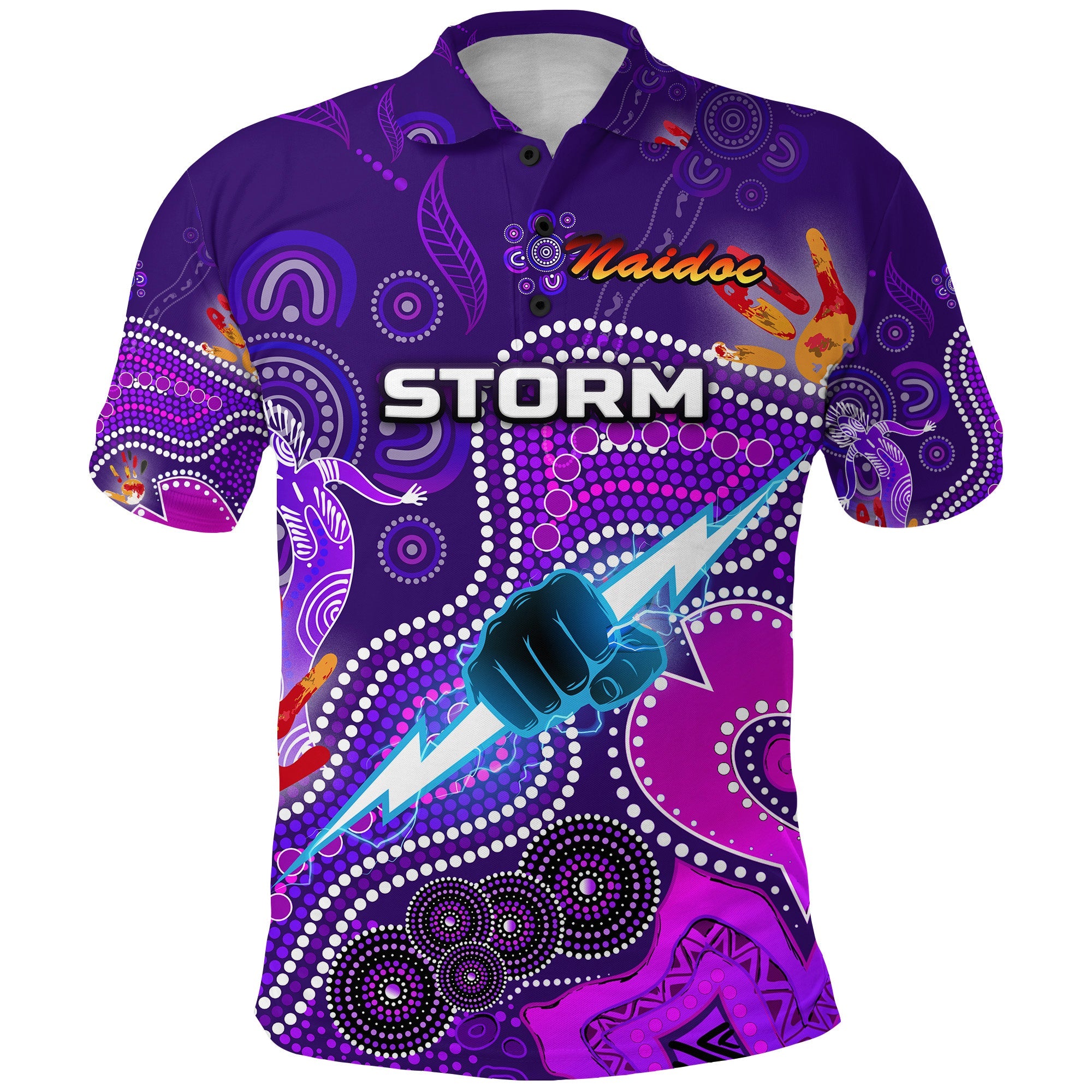 custom-personalised-melbourne-storm-polo-shirt-naidoc-heal-country-heal-our-nation-custom-text-and-number