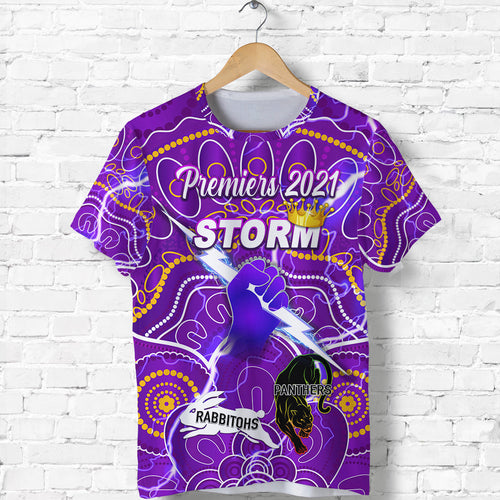 custom-personalised-melbourne-storm-t-shirt-2021-indigenous-premiers-the-king-custom-text-and-number