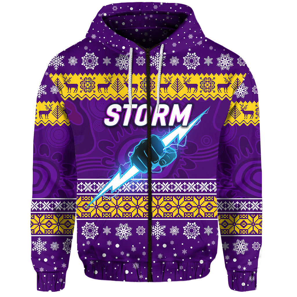 custom-personalised-melbourne-storm-zip-hoodie-christmas-simple-style-purple