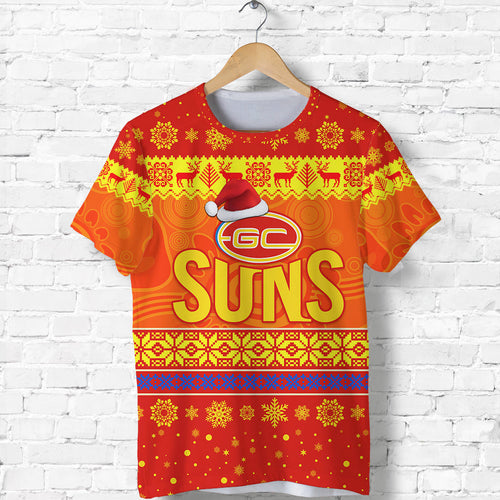 custom-personalised-gold-coast-suns-t-shirt-christmas-simple-style