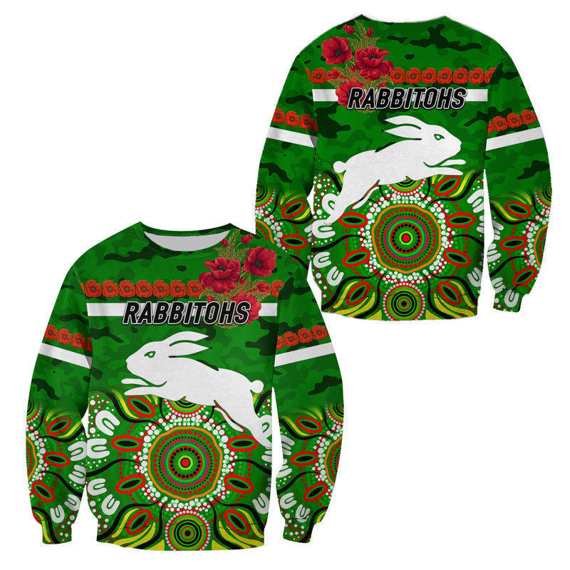 south-sydney-rabbitohs-anzac-2022-sweatshirt-indigenous-vibes-green