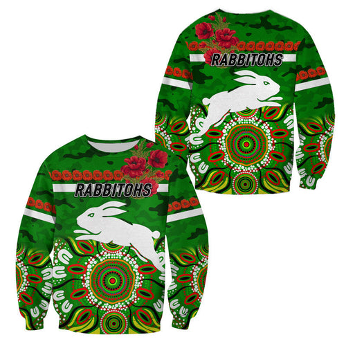 south-sydney-rabbitohs-anzac-2022-sweatshirt-indigenous-vibes-green