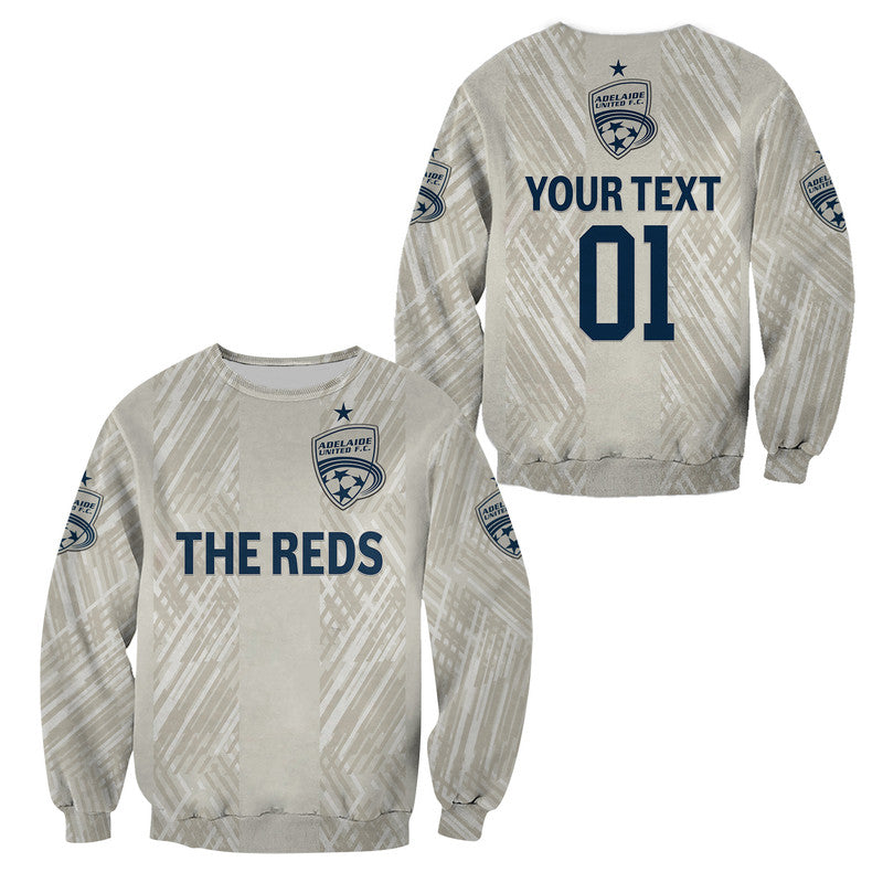 custom-personalised-adelaide-united-the-reds-sweatshirt-soccer-club-original-style-beige